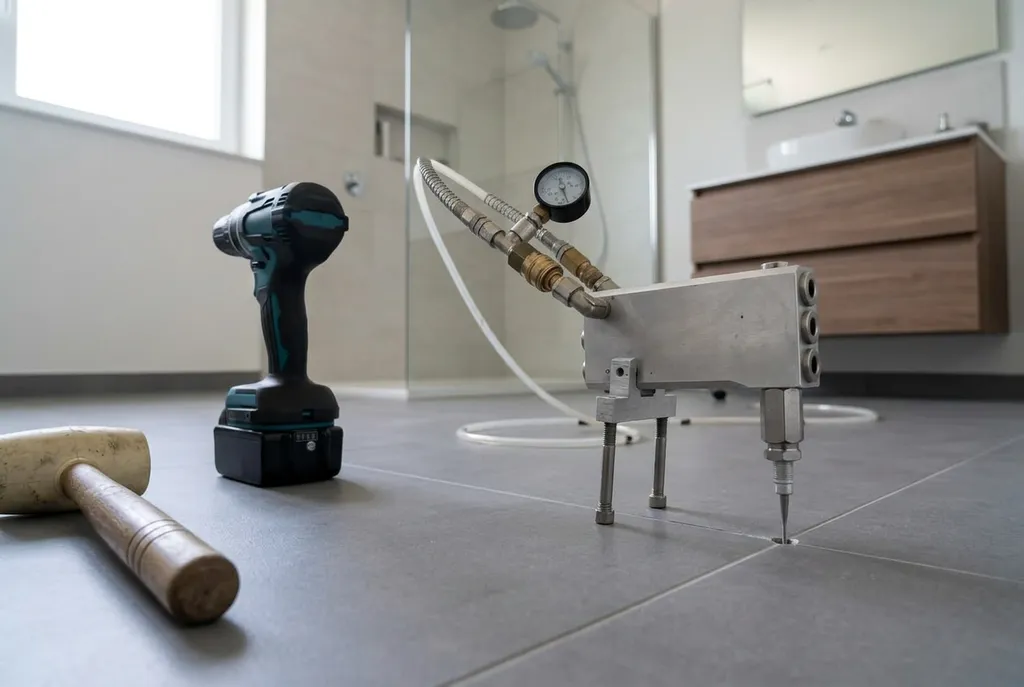 Kitbedrijf Ameide – holle tegels injecteren